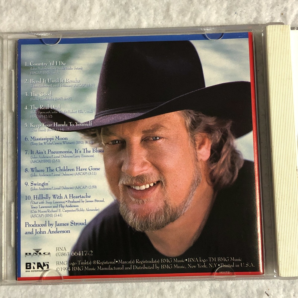 John Anderson Country til I Die CD 1990s 10 Song Studio