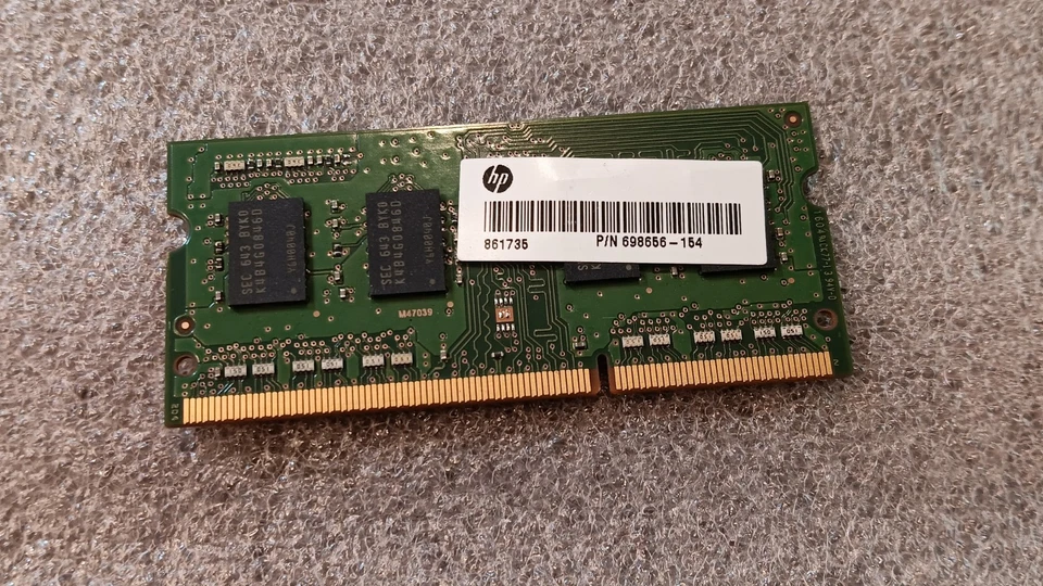 Lote de 14 Memorias para Laptop Samsung 4GB 1Rx8 PC3L-12800S- M471B5173DB0-YK0 Foto 4 de 4