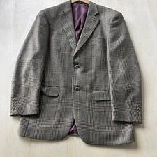 Pendleton Blazer Mens 42R Gray Wool Glen Plaid Sport Coat Jacket Tweed Classic