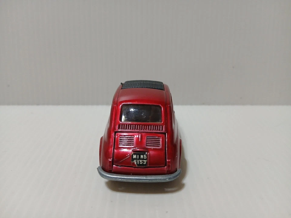 *** MEBETOYS A-36 FIAT NUOVA 500 *** SCALA 1/43 DEL 1968 (ROSSO METALLIZZATO) !! - Immagine 3 di 4