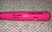 Paul O'Neill Signed Rawlings Black Baseball Bat Pink New York Yankees MLB Holo