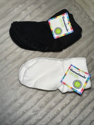 Baby Garanimals 2 Pk/2 Pair Socks Black & White Size 3-5 Years NWT