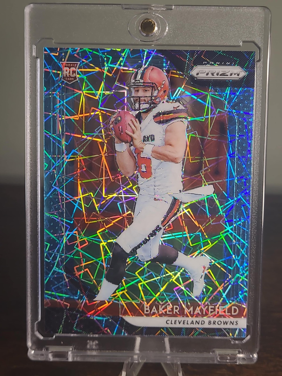 2018 Panini Prizm Baker Mayfield #201 Lazer (RC)