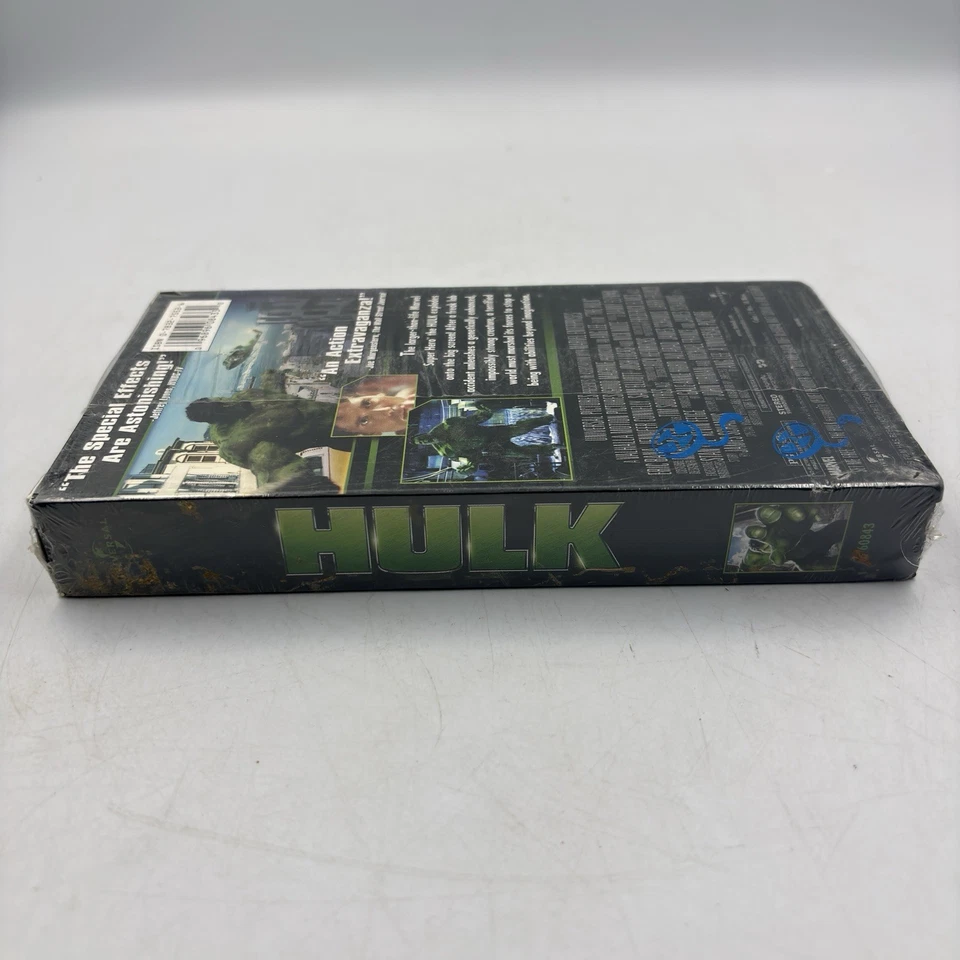 Hulk 2003 VHS Factory Sealed Tape Marvel Ang Lee Eric Bana Bruce Banner New Foto 3 de 4