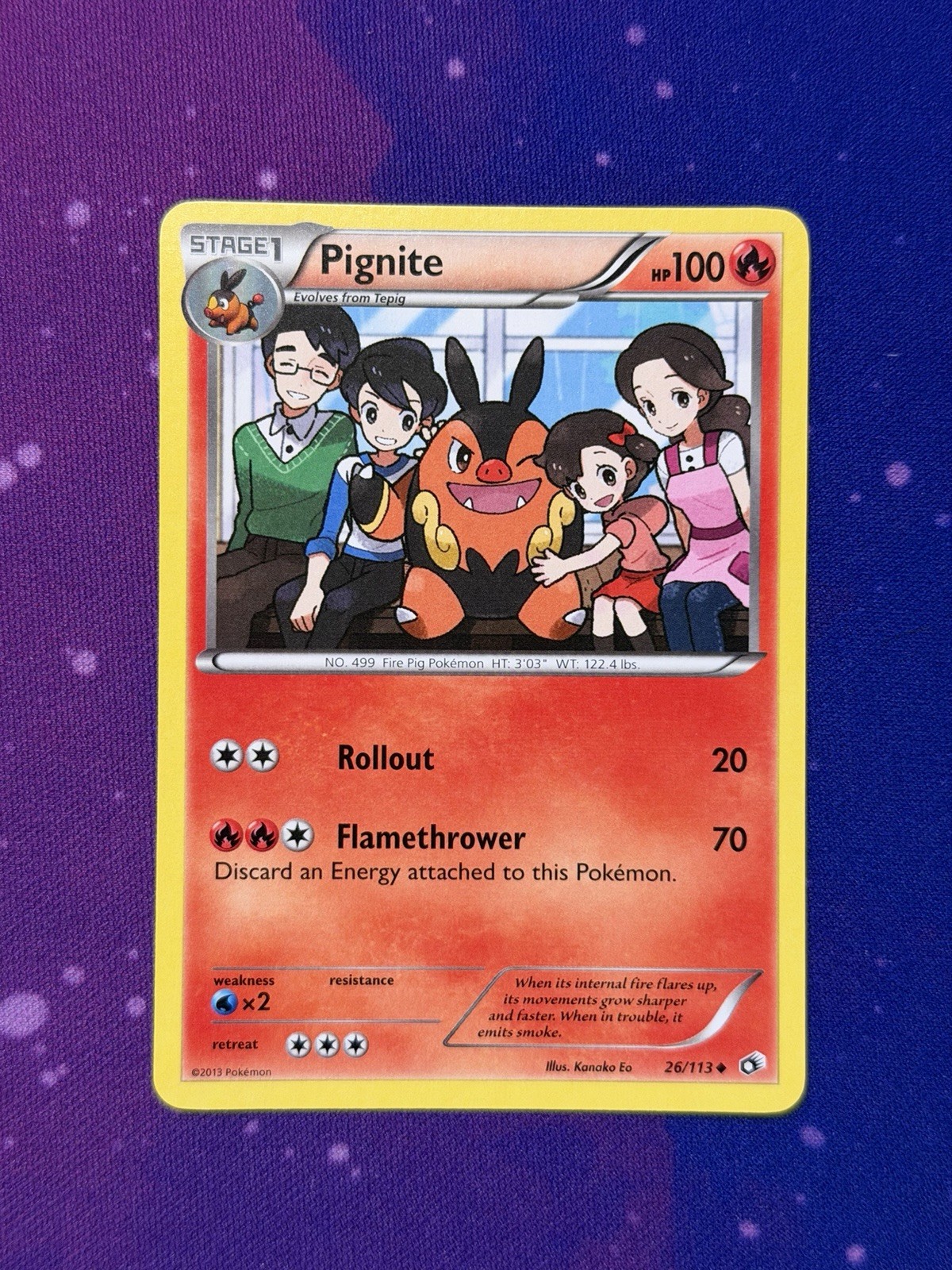 Pignite Legendary Treasures Regular Uncommon 26/113 NM
