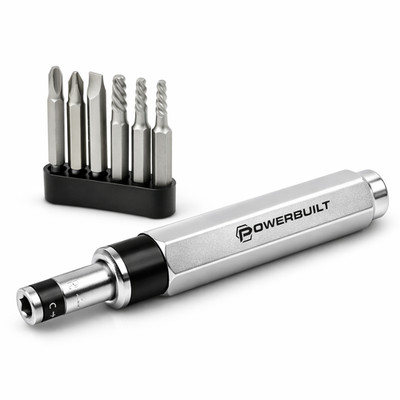 Powerbuilt 7 Piece Mini Impact Driver and Extractor Set - 647767