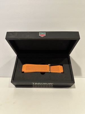 TAG Heuer Connected Modular 45 Orange Rubber Strap Band BRAND NEW IN BOX! 