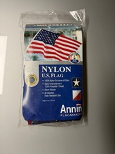 Annin Nyl-Glo US Flag 3x5 Nylon Embroidered Stars Sewn Stripes USA Made NEW