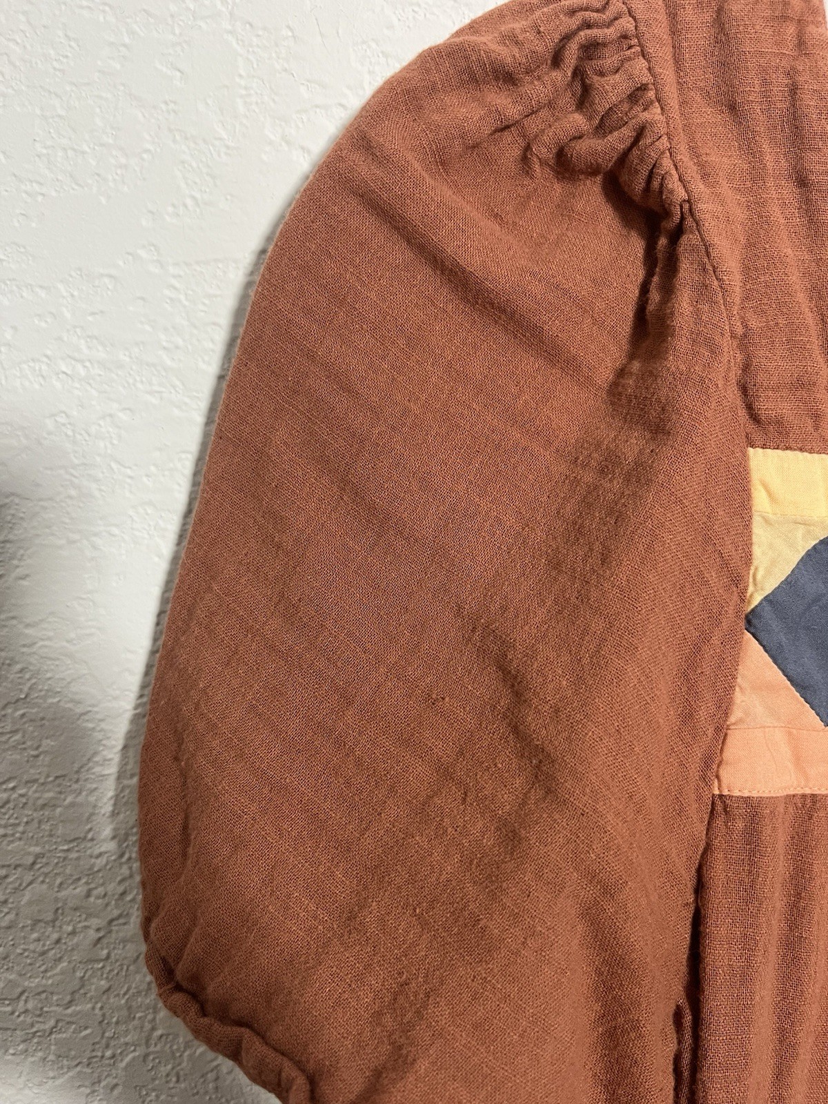 Madewell Womens $80 Patchwork Square Neck Top Bur… - image 4