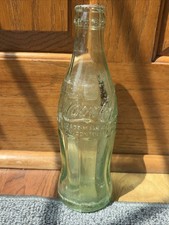 Vintage 1960 Coca Cola 6 1/2oz Green Glass Bo...