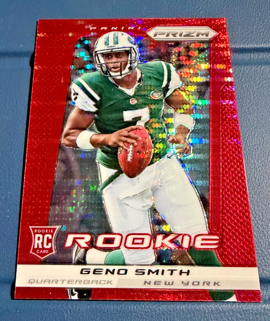 2013 PANINI PRIZM RED PULSAR PRIZM GENO SMITH #238 RC NEW YORK JETS