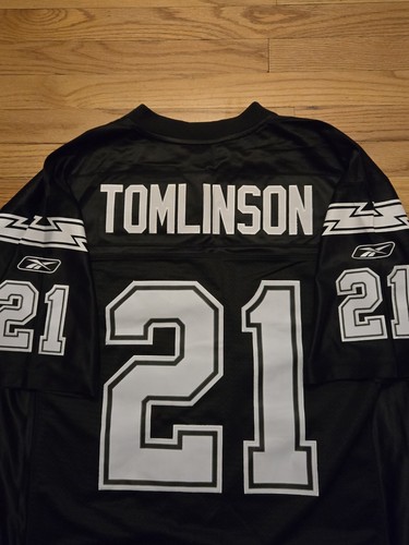 Reebok Ladainian Tomlinson San Diego Chargers Jersey Black Alternative Sz L - Picture 3 of 7