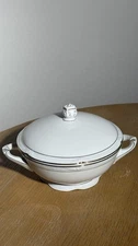 Vintage Zeh Scherezer Bavaria Germany Covered Vegetable tureen bowl  White  