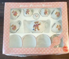 New Teddy Bear Kinder Porzellan Service Child Tea Party Reutter W Germany Sealed