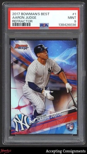 2017 Bowman's Best Refractors #1 Aaron Judge RC Rookie PSA 9 MINT Yankees