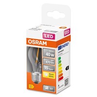 Osram Led Filament Tropfen 4W = 40Watt E27 Klar Kugel Fs 470Lm Warmweiß 2700K
