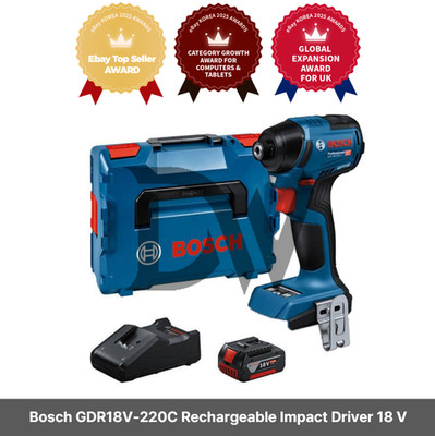 Bosch GDR18V-220C Akku Schlagschrauber 18 V 5,0 Ah 1 B Set Schlagbohrmaschine
