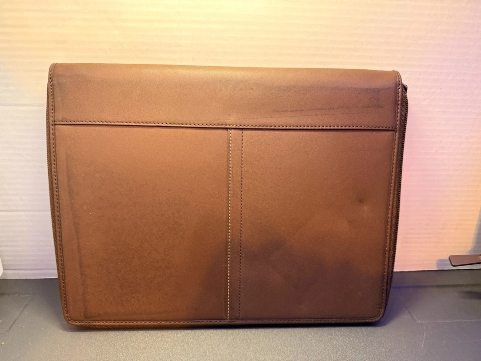 NEW Coach F62000 Leather Zip SV/MA Portfolio Brown/Mahogany - Image 2 of 4