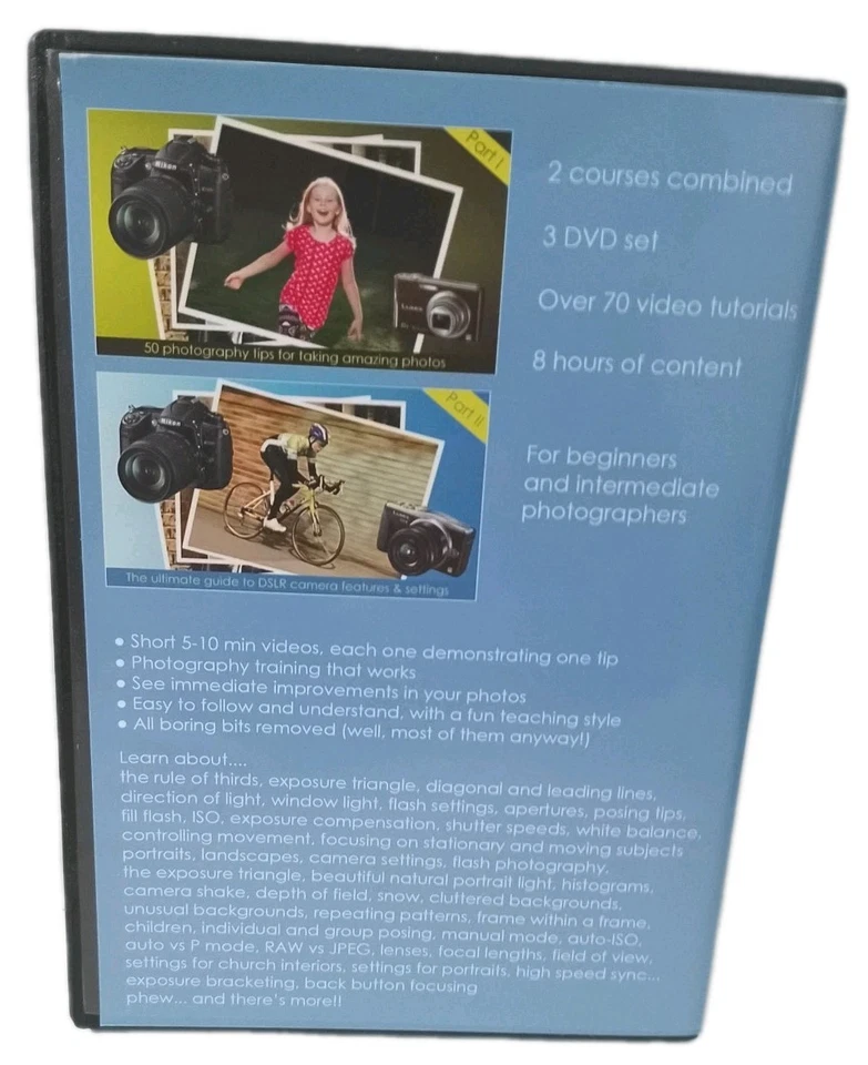 Become A Better Photographer by Bernie Raffe 3xDVD Set Tips & Tricks Mint Cond.n - Image 3 of 4