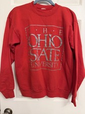 Vintage 90s Ohio State University Buckeyes Crewneck Sweatshirt XL USA Made