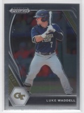 #PDP157 2021 Prizm Draft Picks BASE * Luke Waddell Georgia Tech Yellow Jackets