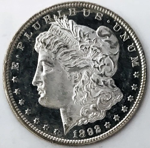 *1892 P MORGAN DOLLAR* *BU+++*DMPL* DEEP BLK MIRRORS**SELDOM SEEN**NR #CVIP51
