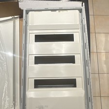 Verteilerkasten Kunststoff weiß rechteckig 3 Sichtfenster 3-reihig