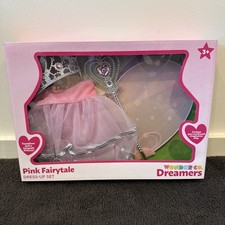 Wonder Co. Dreamers Pink Fairytale Princess Dress-up 4 Piece Set Toddler 3 BNIB