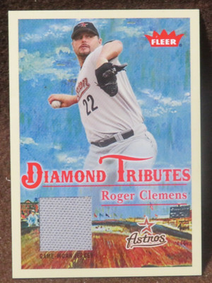 13835 2005 FLEER DIAMOND TRIBUTES MATERIAL ROGER CLEMENS #DTRC