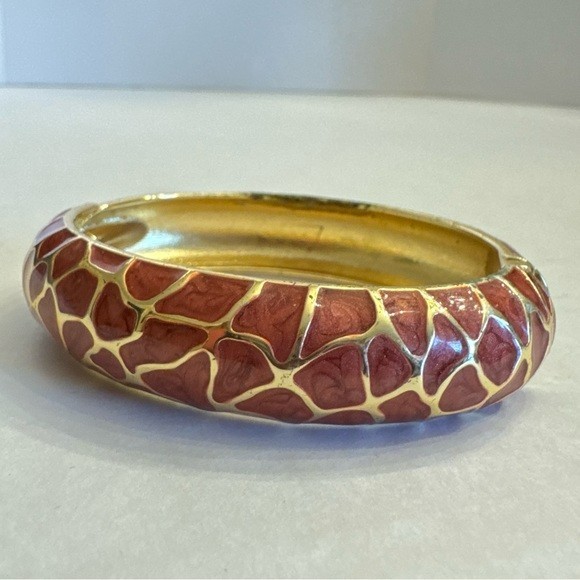 Vintage Cuff Bangle Bracelet Braclets Set Enamel … - image 15