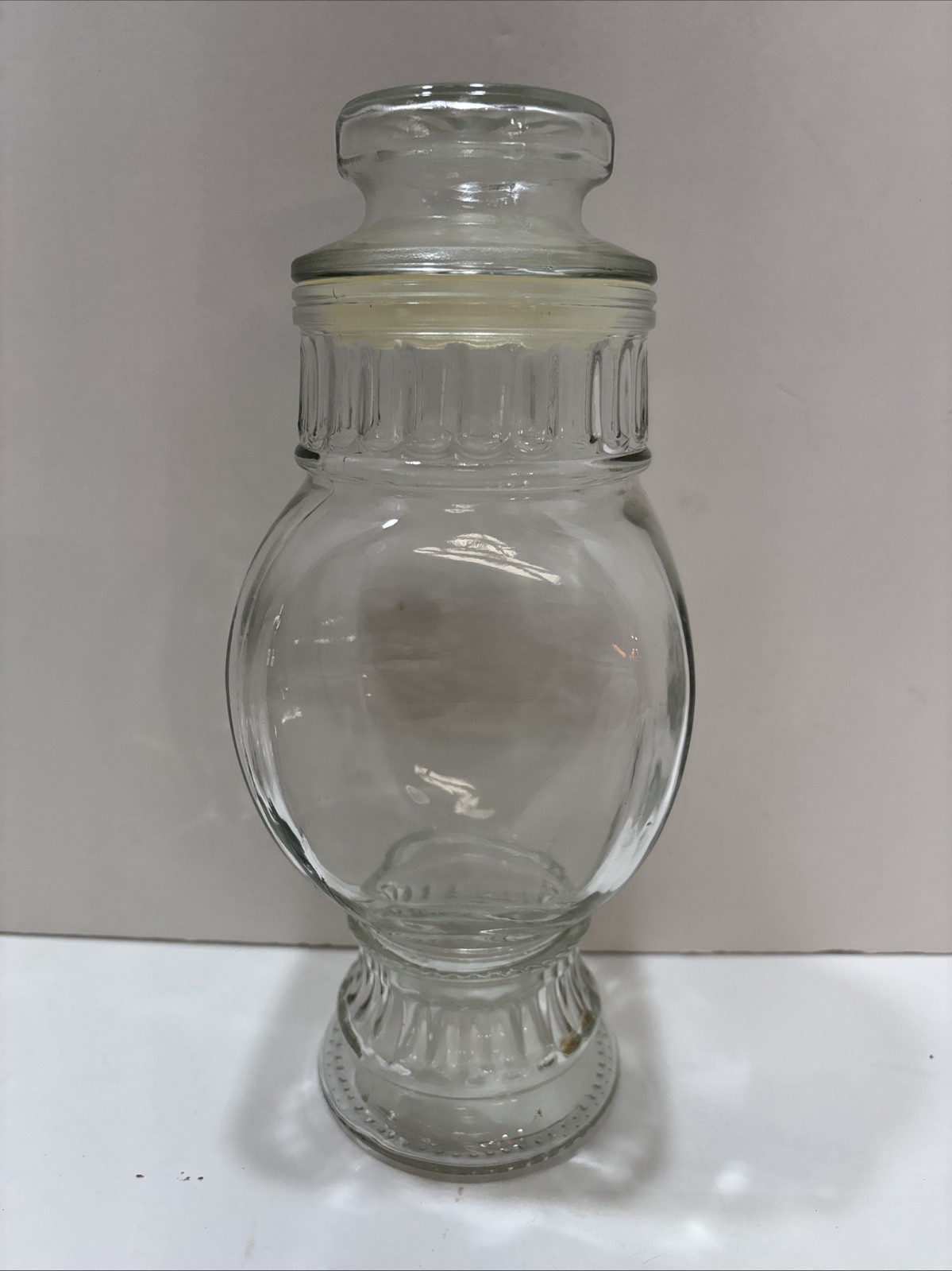 Vintage Apothecary Drug Store Candy Jar with Lid 9 1/4