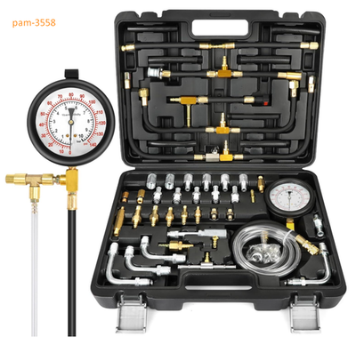 #ad #ad 0 140PSI Fuel Injector Injection Pump Pressure Tester Gauge Kit Car Tools $52.99