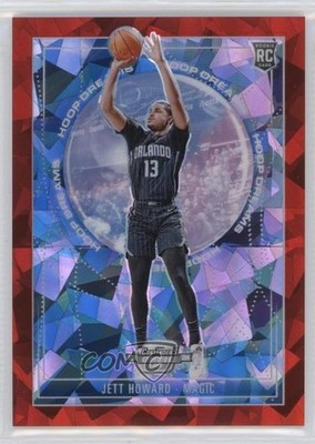 2023 Contenders Optic Red Cracked Ice Prizm 71/175 Jett Howard #12 Rookie RC 1l2