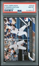 2024 Topps NOW AARON JUDGE SHOHEI OHTANI Off Season OS-JO PSA 8 NM MINT