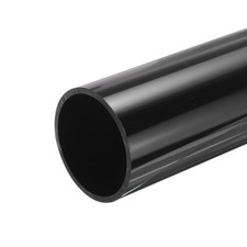 PVC Rigid Round Pipe 67.8mm ID 75mm OD 500mm Black High Impact