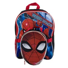 Marvel Spider-Man 15" Backpack  Lunchbox Set   Kids School Bag Webbed Wonder