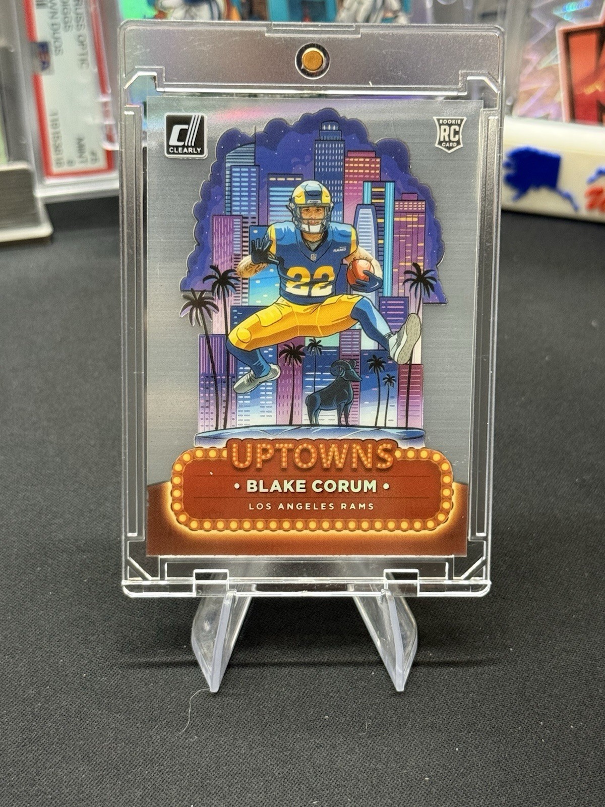 BLAKE CORUM 2024 PANINI CLEARLY DONRUSS #13 ROOKIE UPTOWN RC SSP RAMS