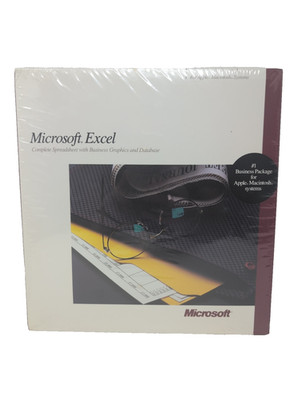 Microsoft Excel For Apple Macintosh Version 1.06 1987 Vintage Factory Box Sealed