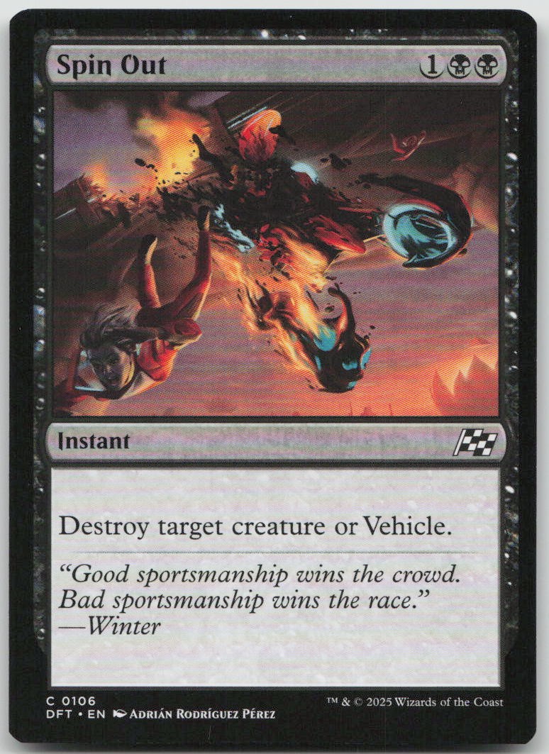 Spin Out #106 Common Aetherdrift Magic: The Gathering MP