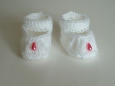 Hand knitted dolls clothes.Fit reborn, baby doll 18"/19" Premature baby 4/7lb.