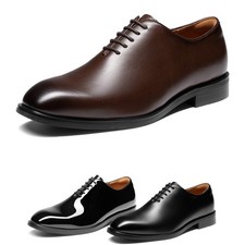 Mens Dress Shoes Formal Slip Resistant Wedding Oxford PU Comfortable
