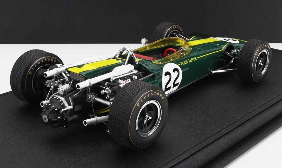 MODELLINO AUTO STATICO GP REPLICAS LOTUS F1 43 MONZA GP 1966 JIM CLARK 1/18 - Immagine 2 di 4