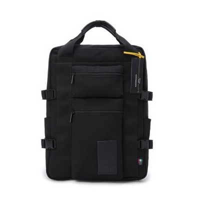 MANDARINA DUCK Men's Platinum Backpack BRICK 1BT01651 Italian Fabric Black