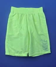 Nike Boys Big Logo Vibrant Yellow Valley Swim Shorts, Size L