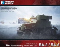 Rubicon Models BA-3 / BA-6 Soviet Heavy Armoured Car 1/56 28Mm Sowjet Wwii