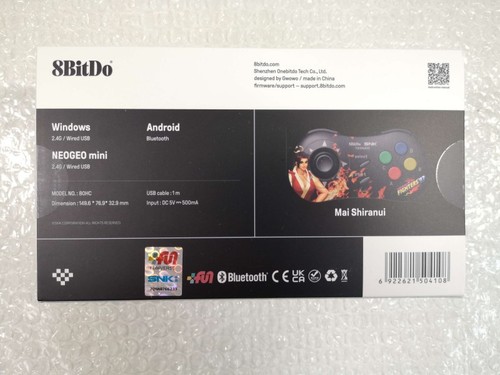 CONTROLLER (MANETTE) STYLE SNK NEO GEO (MAI) BLUETOOTH PC/NEO-GEO MINI/ANDROID E - Photo 2/5