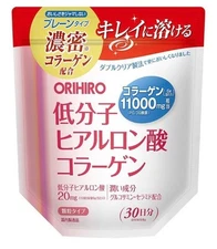 Orihiro Low Molecular Weight Hyaluronic Acid Collagen Powder 180g 30days Japan
