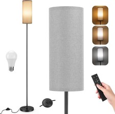 Floor Lamp for Living Room, 67.5" Modern Standing Lamp with Linen Lampshade, Mag