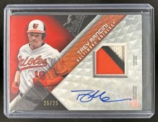 2018 Topps Trey Mancini Major League Material Jersey Auto Red #/25 Orioles