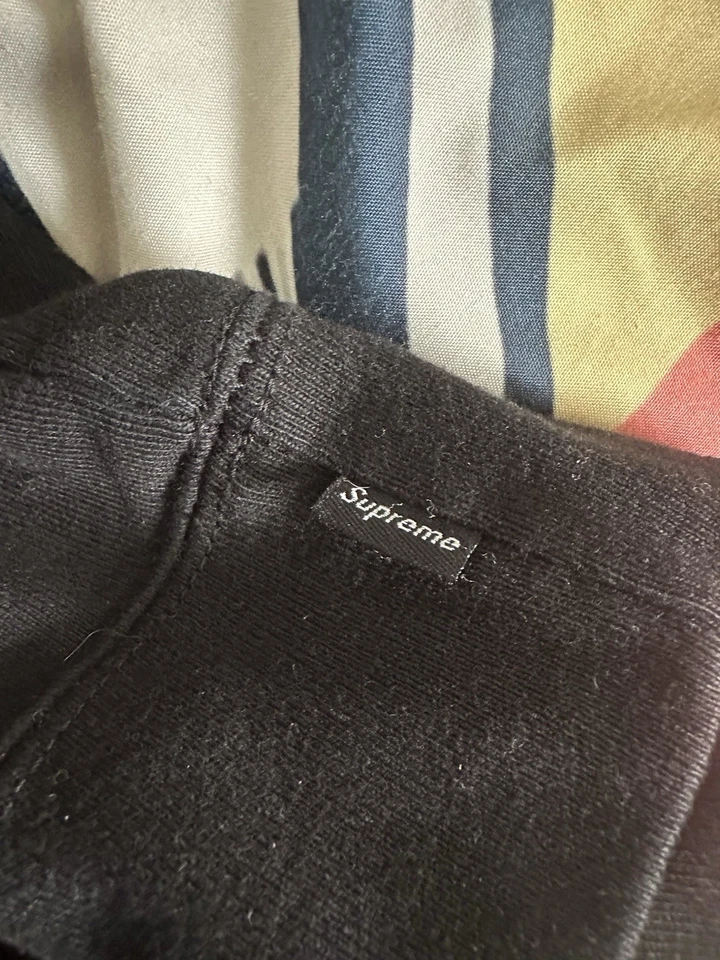 Supreme Shine Hooded Sweatshirt Medium Black SS21 - Image 3 of 4